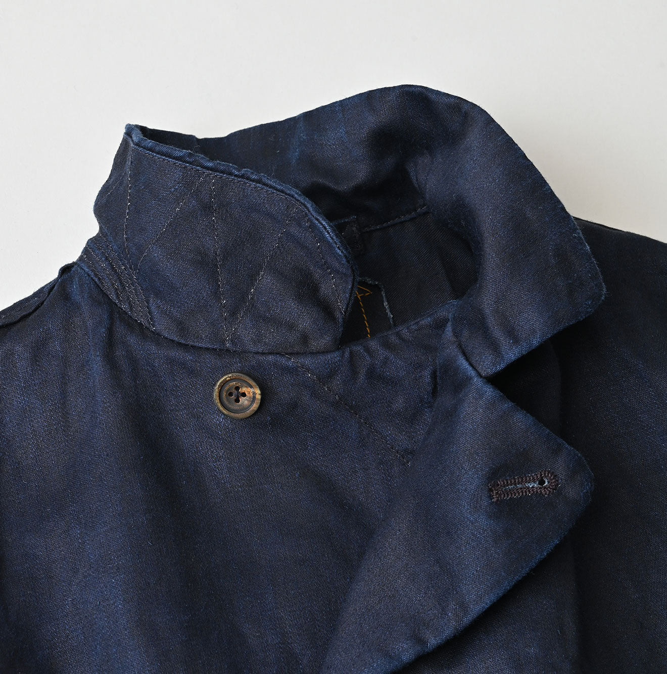 Indigo Linen Sateen Uma Jacket