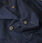 Indigo Linen Sateen Uma Jacket