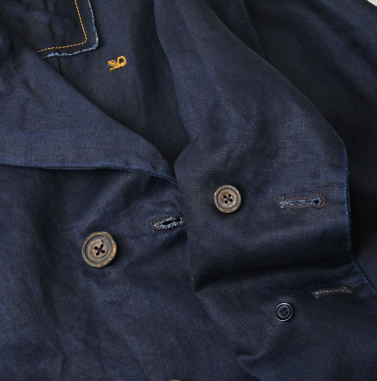 Indigo Linen Sateen Uma Jacket