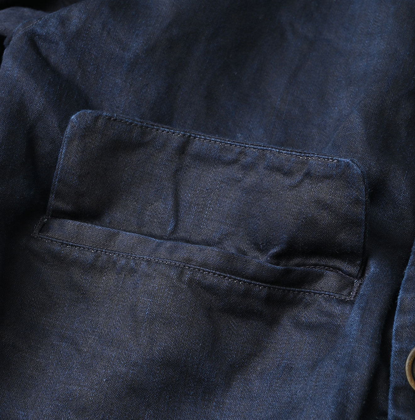 Indigo Linen Sateen Uma Jacket