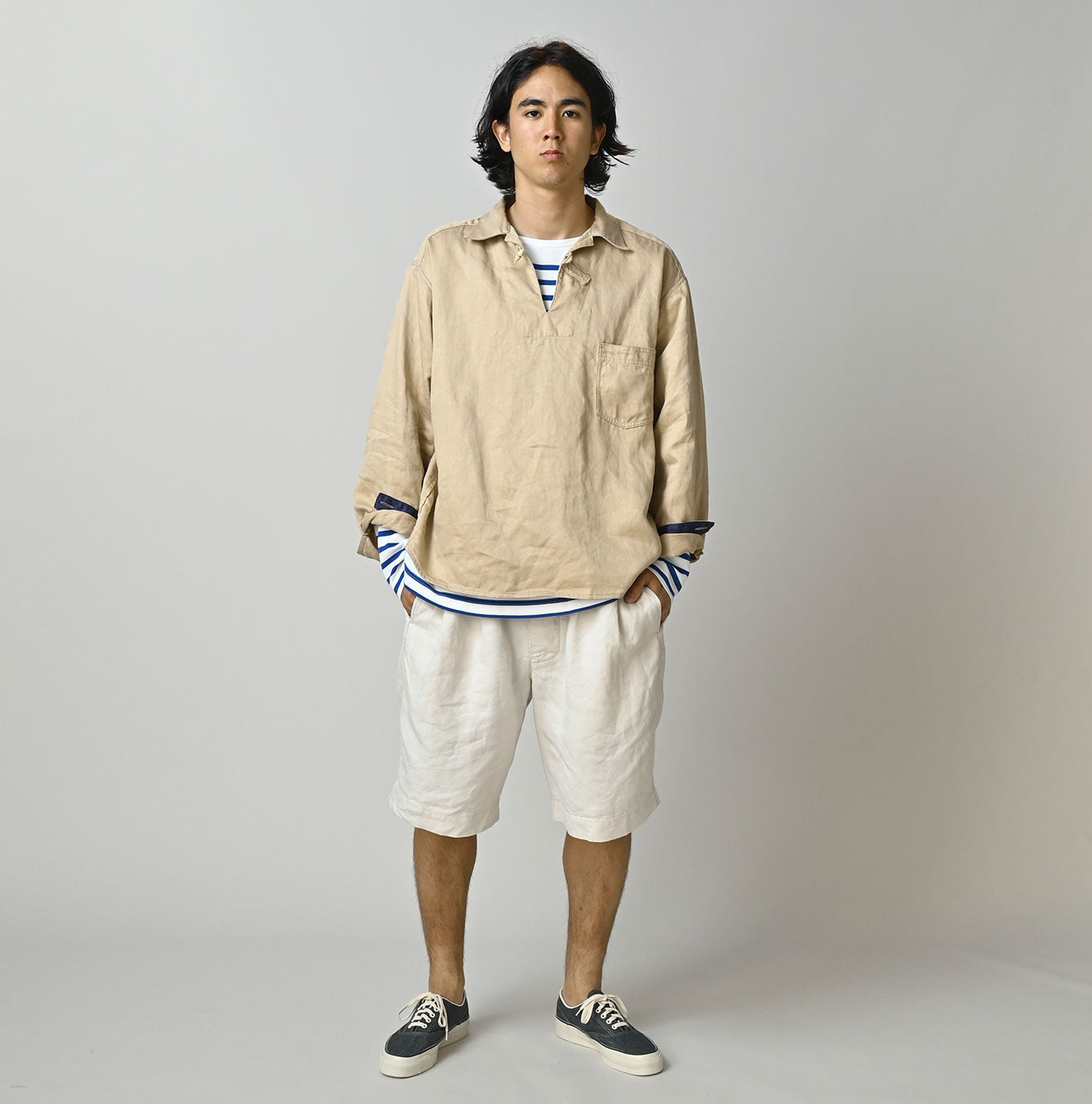 Linen Sateen 908 Duffer Shirt