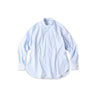 No.180 Miko 908 Loafer Stand Collar Shirt Brush Stroke Pinstripes