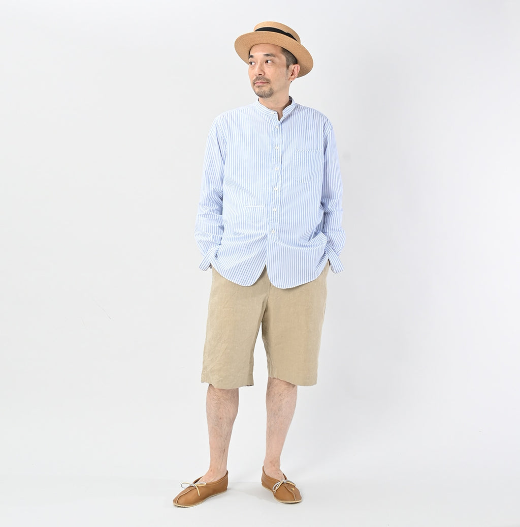 No.180 Miko 908 Loafer Stand Collar Shirt Male Model