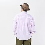 No.180 Miko 908 Ocean Button Down Shirt Detail Male Model