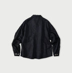 Indigo Linen Sateen 908 Duffer Shirt