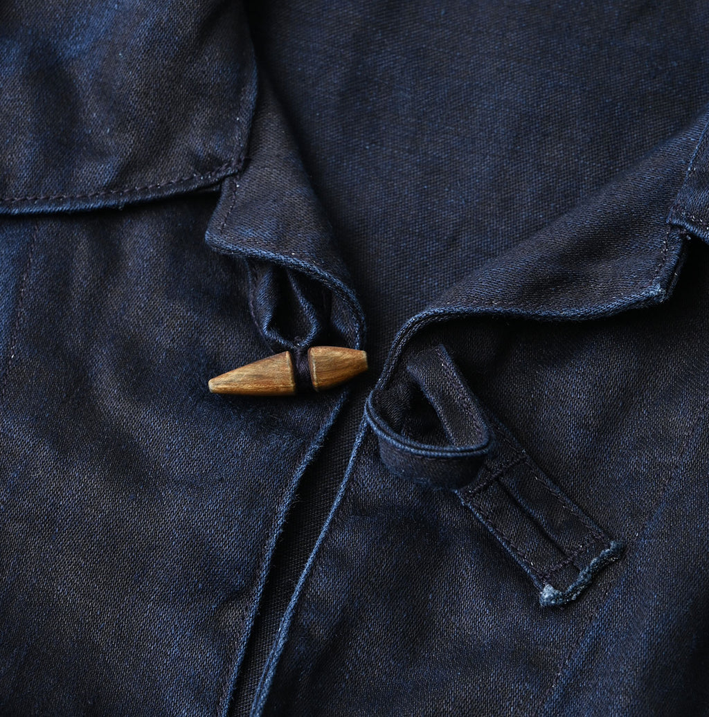Indigo Linen Sateen 908 Duffer Shirt