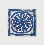 Indigo Gauze Tri-color Bandana