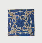 Indigo Gauze Tri-color Bandana