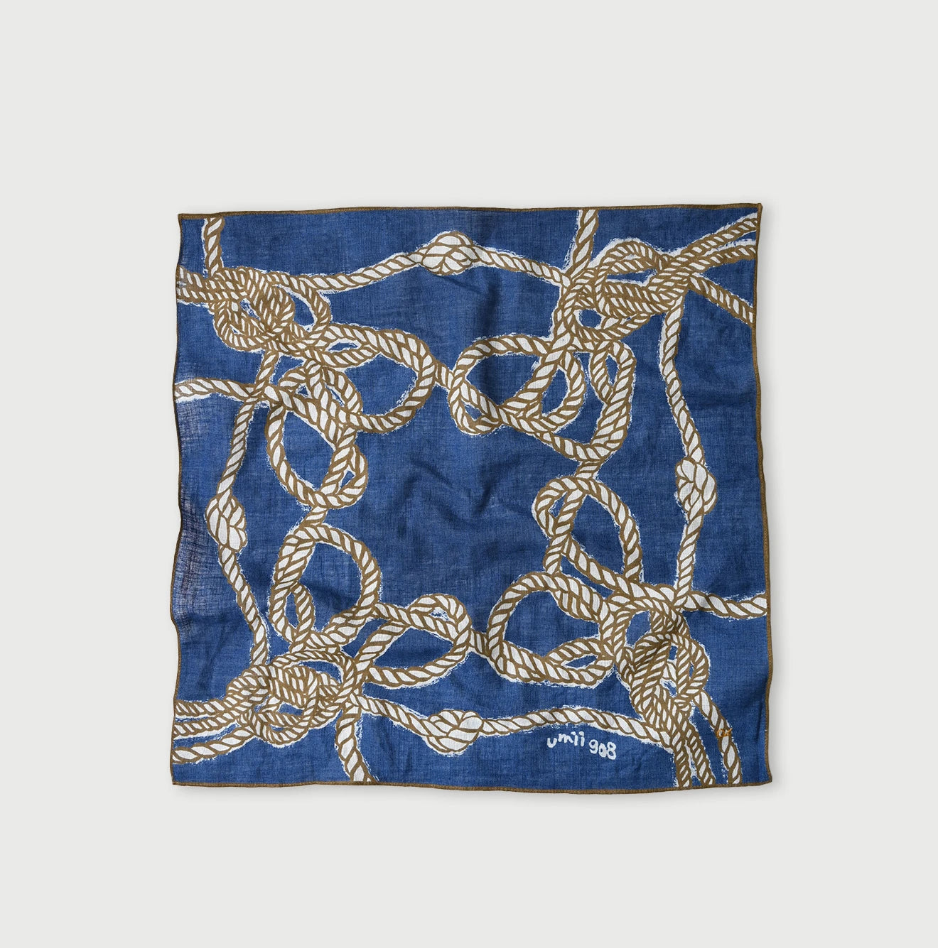 Indigo Gauze Tri-color Bandana