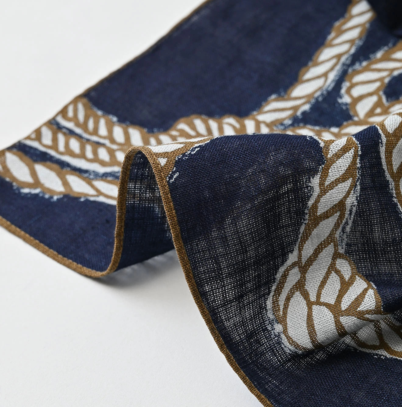 Indigo Gauze Tri-color Bandana