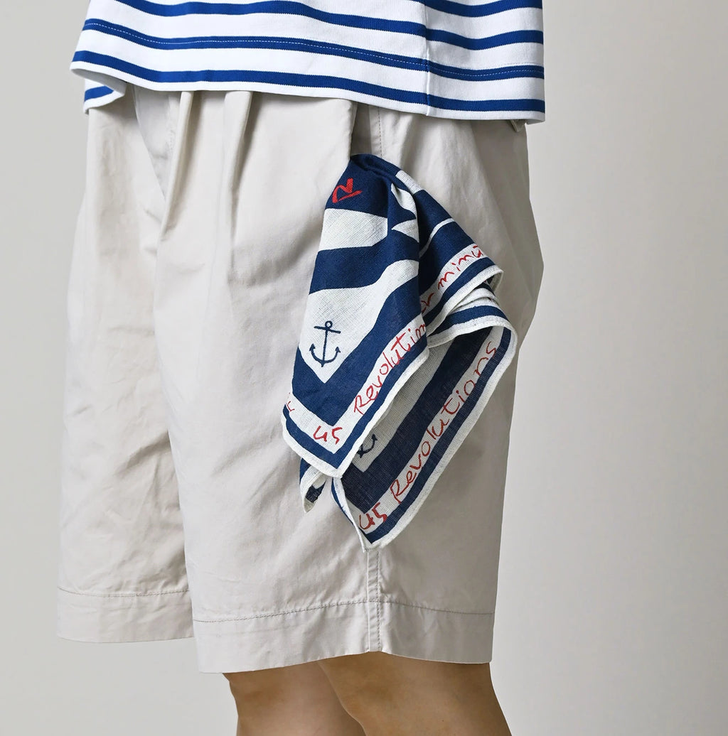 Indigo Gauze Tri-color Bandana