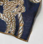 Indigo Gauze Tri-color Bandana