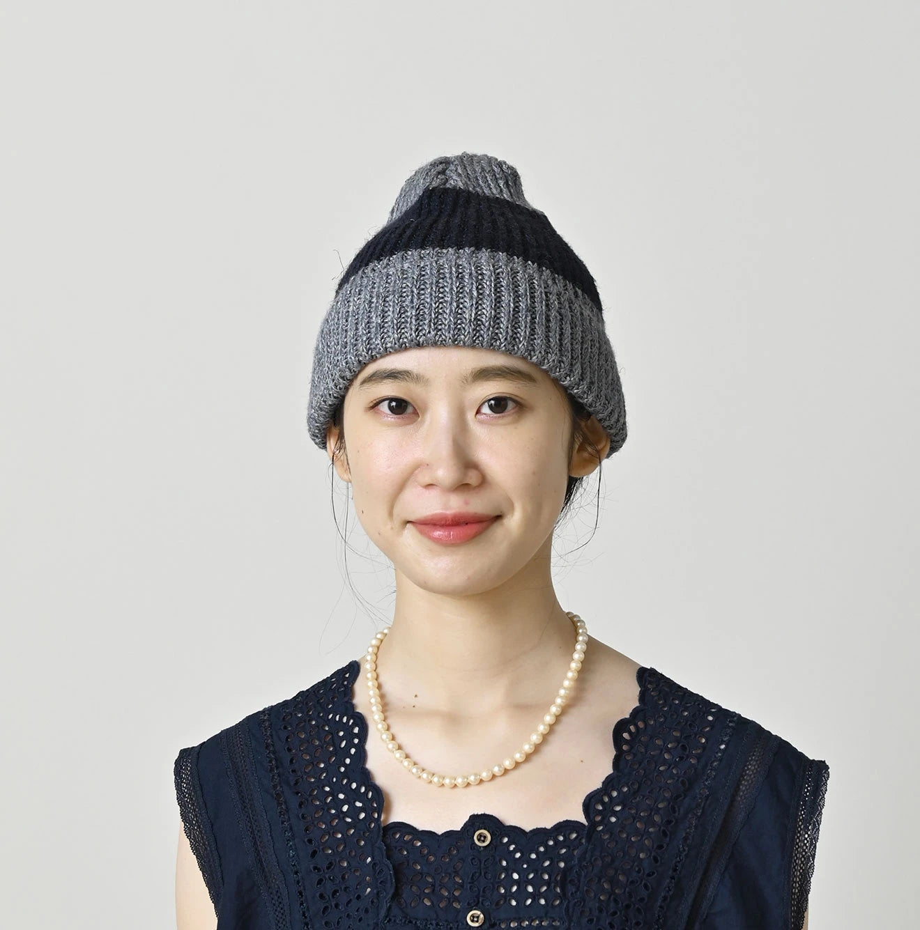 Linen Ridge Knit Cap