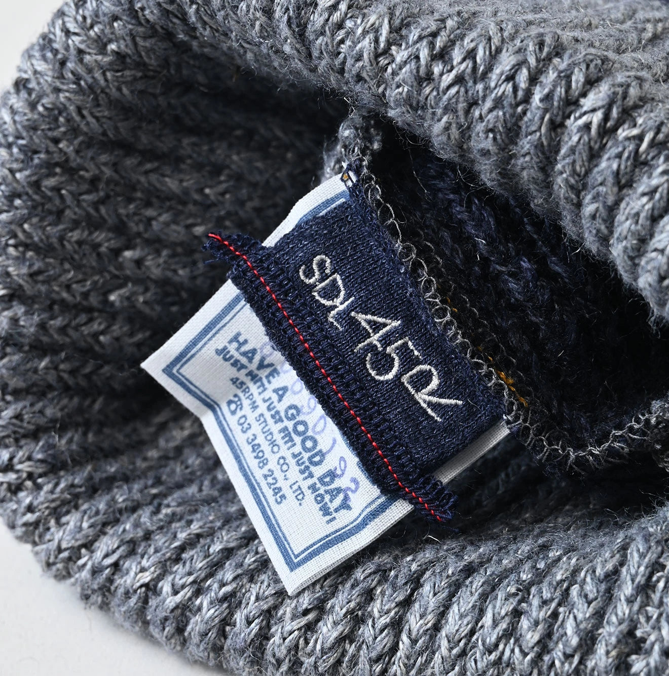 Linen Ridge Knit Cap
