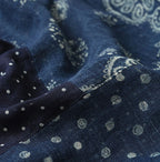 Indigo Gauze Bandana x Dots Stole