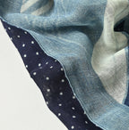 Indigo Gauze Bandana x Dots Stole