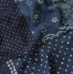 Indigo Gauze Bandana x Dots Stole