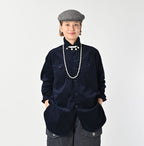 Pin Corduroy 908 Gatcha-Pocket Shirt Female Model