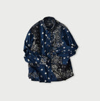 Indigo Hira Bandana Mix 908 Ocean Button Down Shirt
