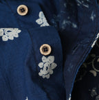 Indigo Hira Bandana Mix 908 Ocean Button Down Shirt