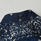 Indigo Hira Bandana Mix 908 Ocean Button Down Shirt