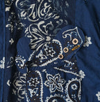 Indigo Hira Bandana Mix 908 Ocean Button Down Shirt