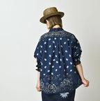 Indigo Hira Bandana Mix 908 Ocean Button Down Shirt