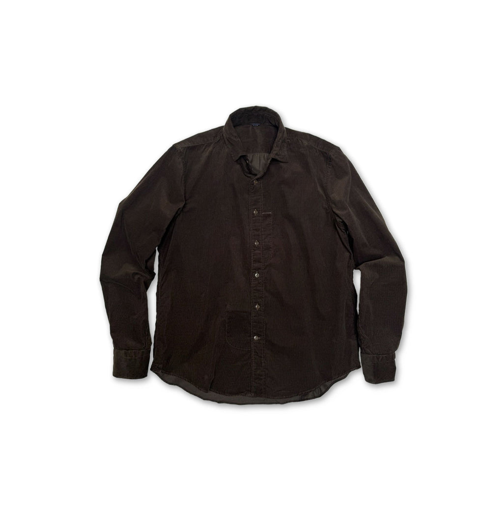 Pin Corduroy 908 Loafer Shirt Brown