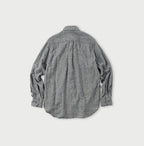 Indigo Fuwafuwa Double Woven 908 Loafer Button Down Shirt Back