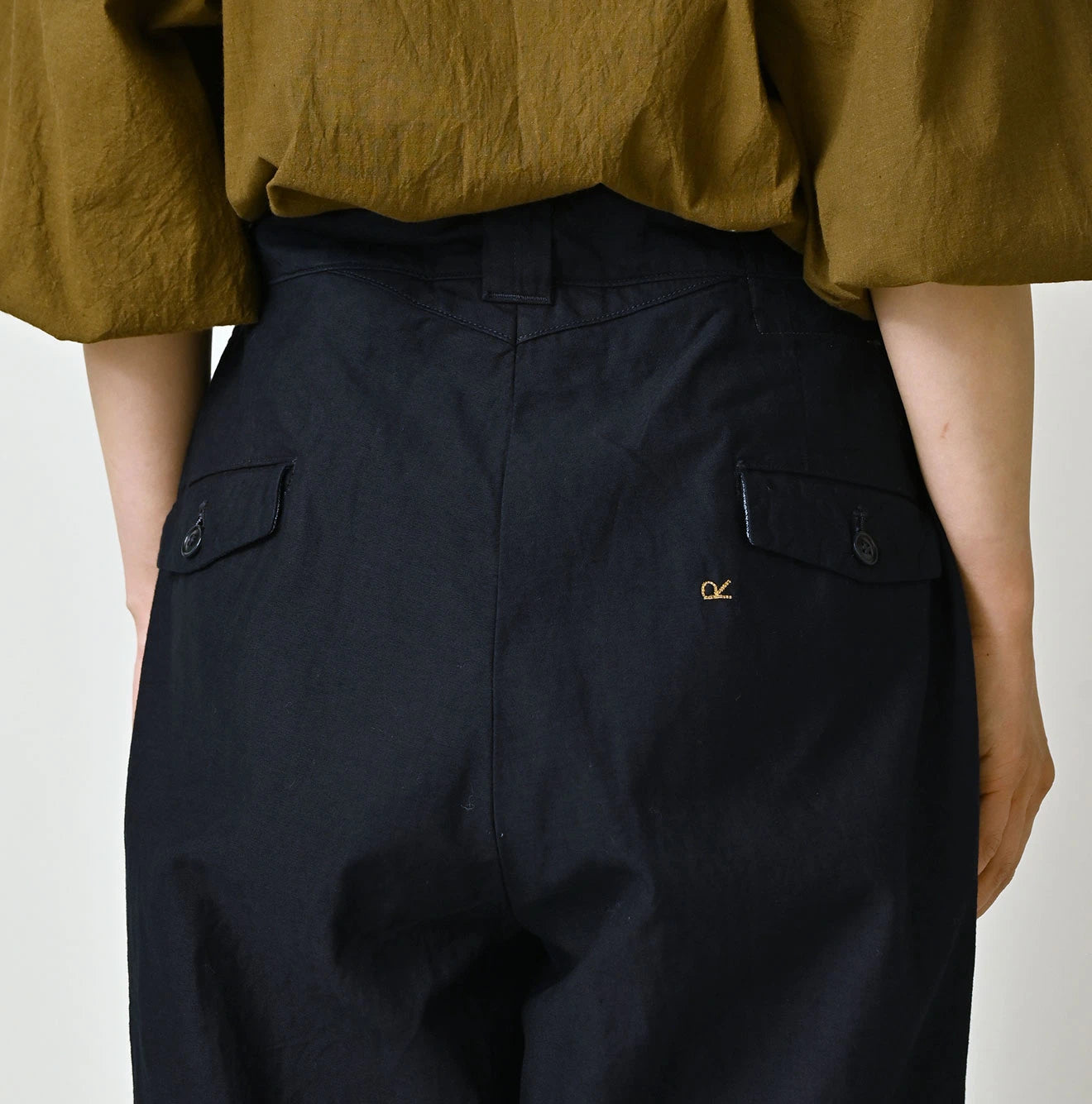 Indigo Thin Back Satin 908 Nîmes Pants