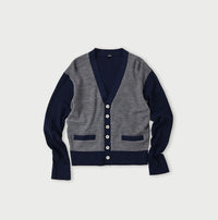 Combed Wool 908 Rib Cleric Cardigan