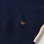 Combed Wool 908 Rib Cleric Cardigan Detail