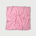 Silk Polka Dot Big Bandana Pink