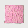 Silk Polka Dot Big Bandana Pink