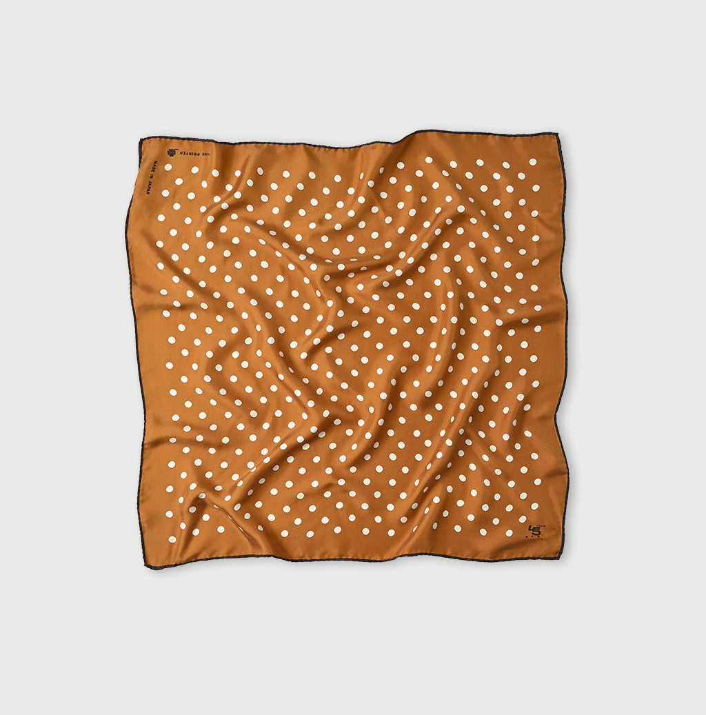 Silk Polka Dot Big Bandana