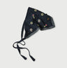 Indigo Pom-pom Flower Hair Band