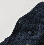 Indigo Pom-pom Flower Hair Band