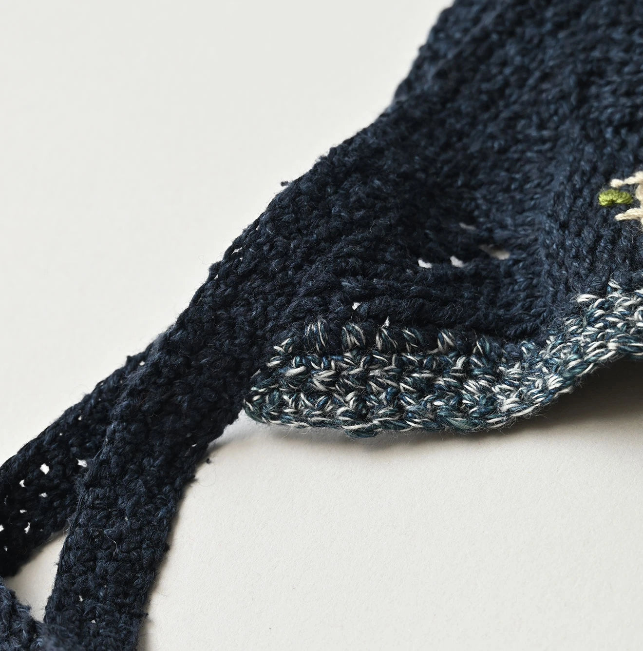 Indigo Pom-pom Flower Hair Band