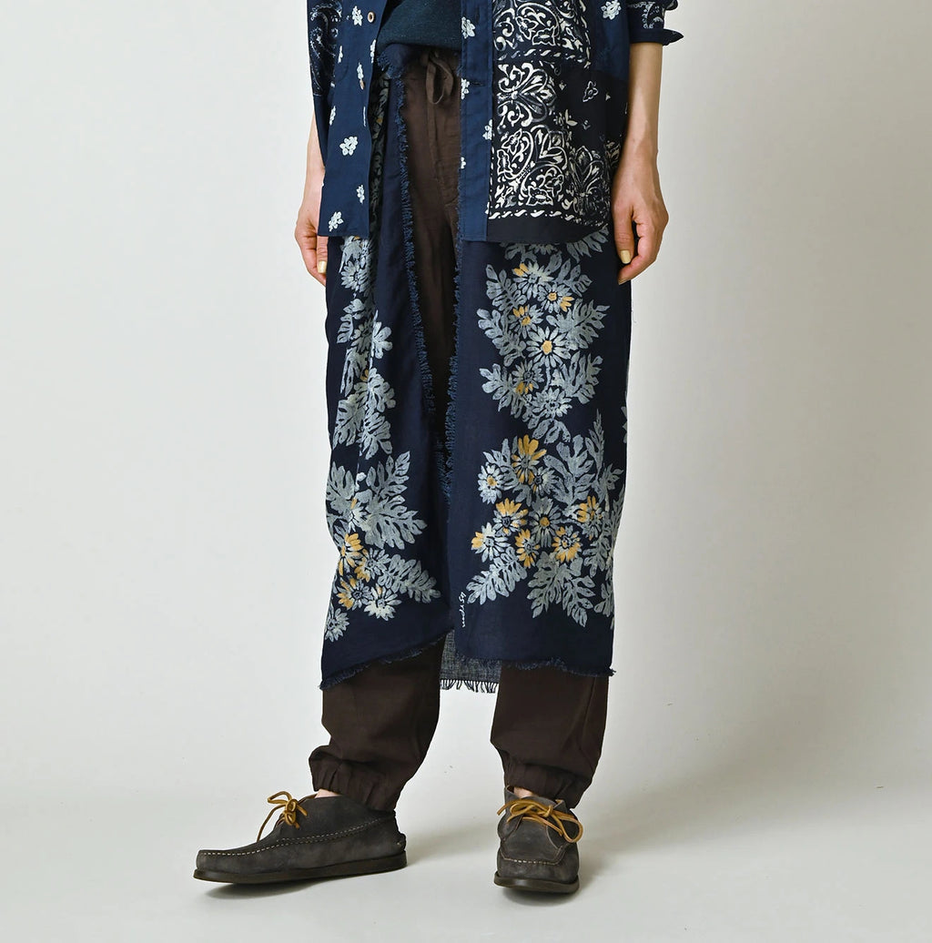 Indigo Australia Aya Sherpa Flower Furoshiki