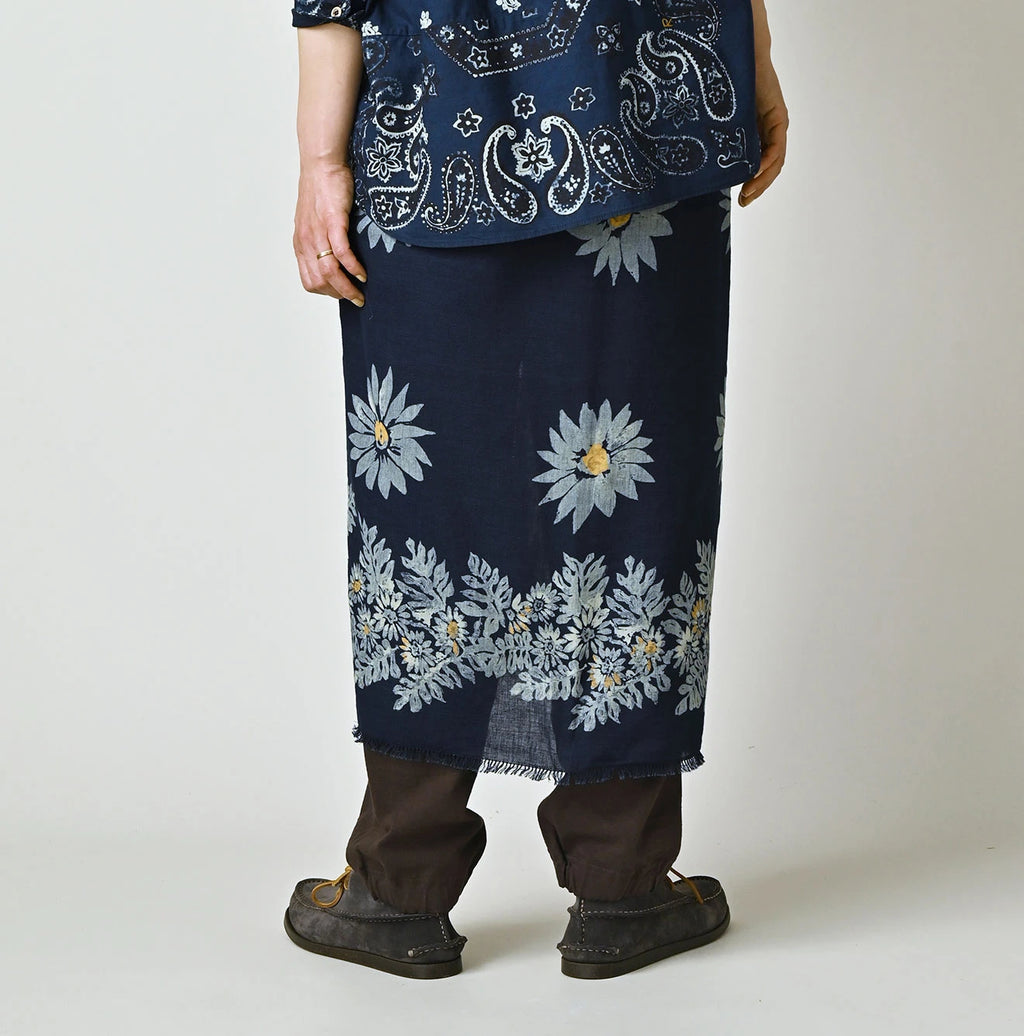 Indigo Australia Aya Sherpa Flower Furoshiki
