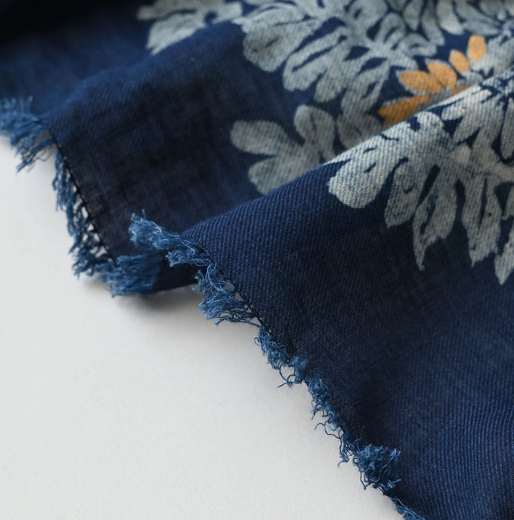 Indigo Australia Aya Sherpa Flower Furoshiki