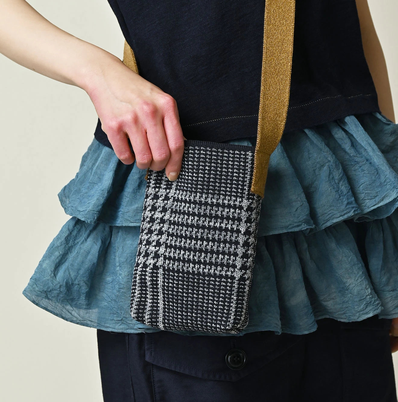 Herringbone Jacquard Pochette