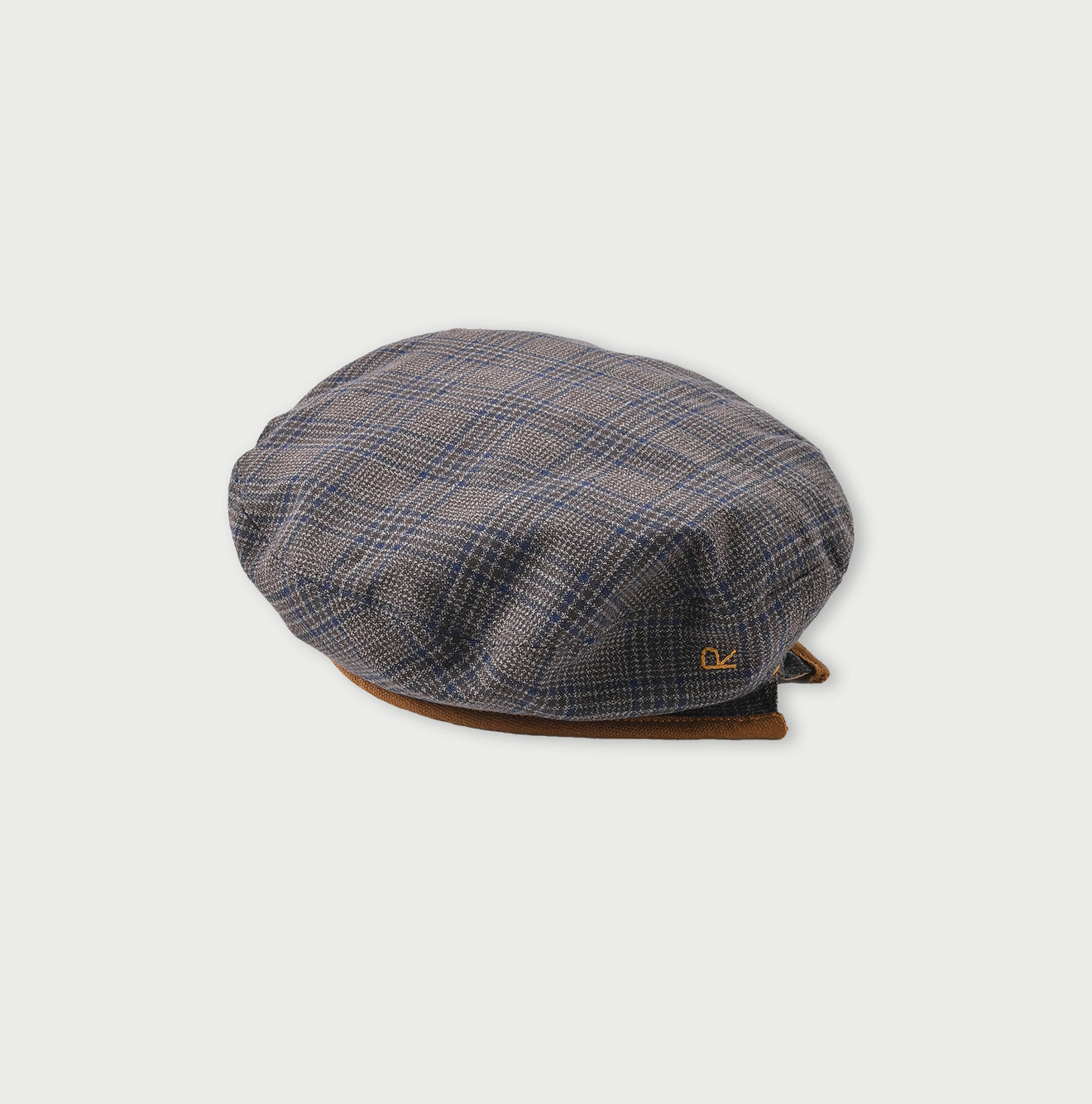 Yorimoku Cotton Tweed Beret Yorimoku Glen Check