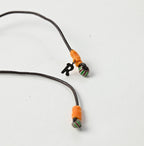 Leather x Glass Beads Flower Necklace Detail