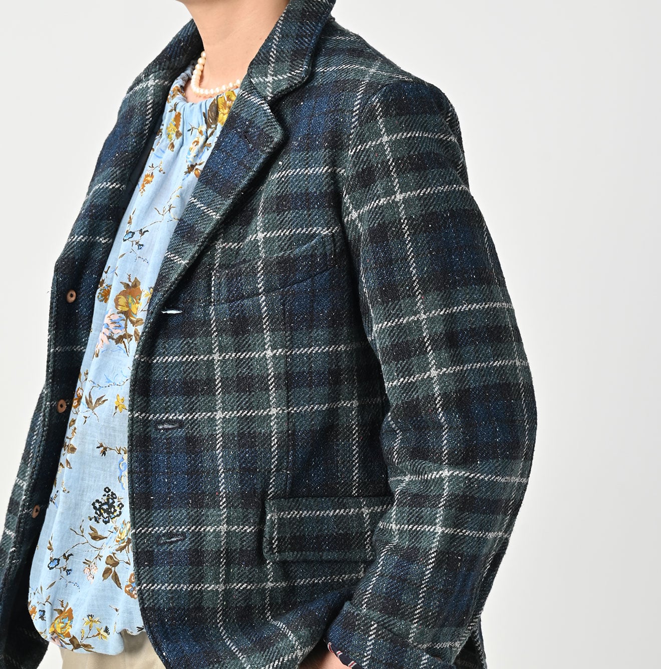 Cotton Tweed 908 Notting Hill Jacket Detail