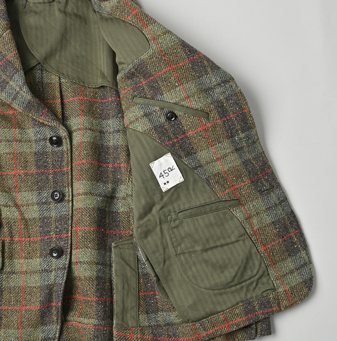 Cotton Tweed 908 Notting Hill Jacket Detail