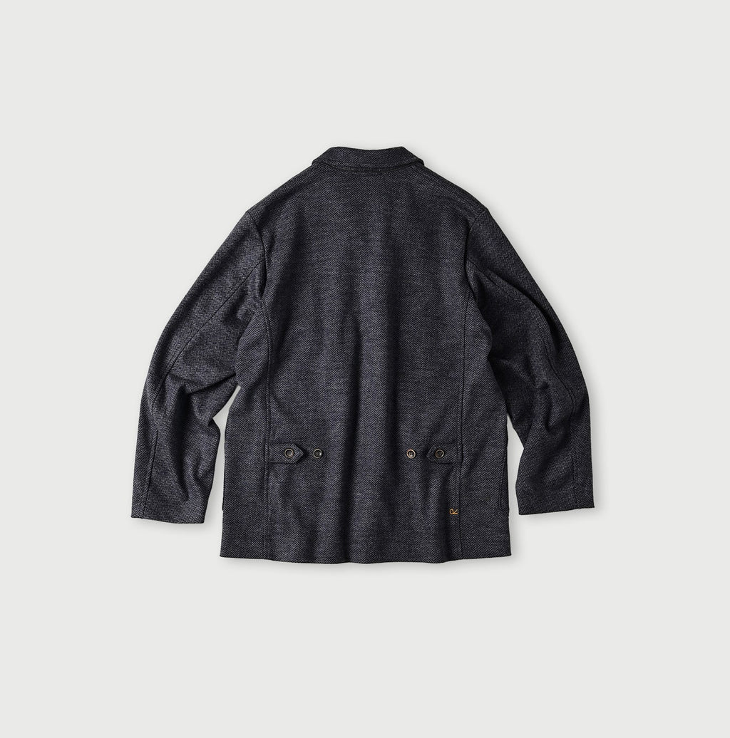 Jersey Flannel 908 Cardigan Jacket Back