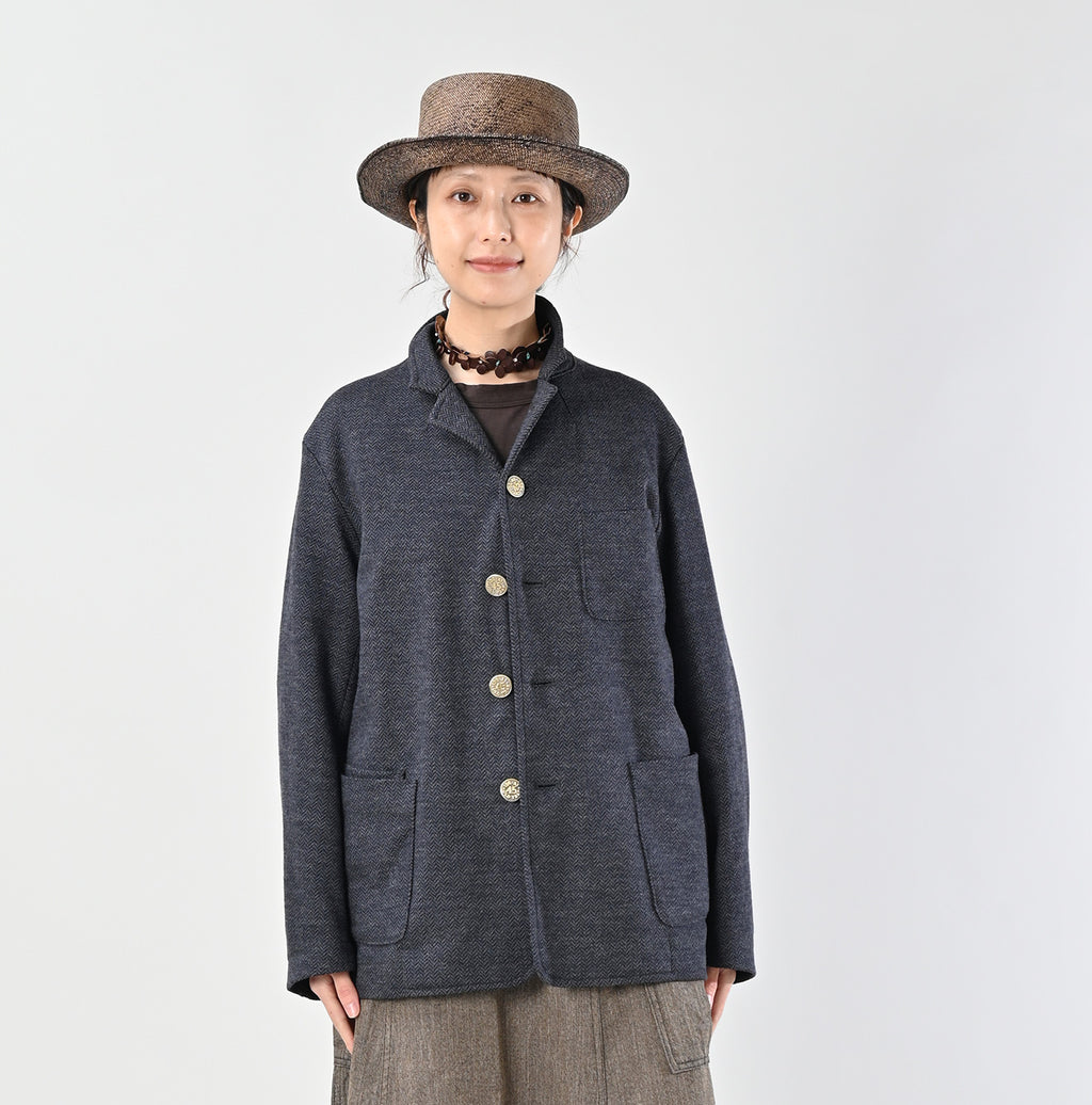 Jersey Flannel 908 Cardigan Jacket Female Model