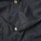 Jersey Flannel 908 Cardigan Jacket Detail
