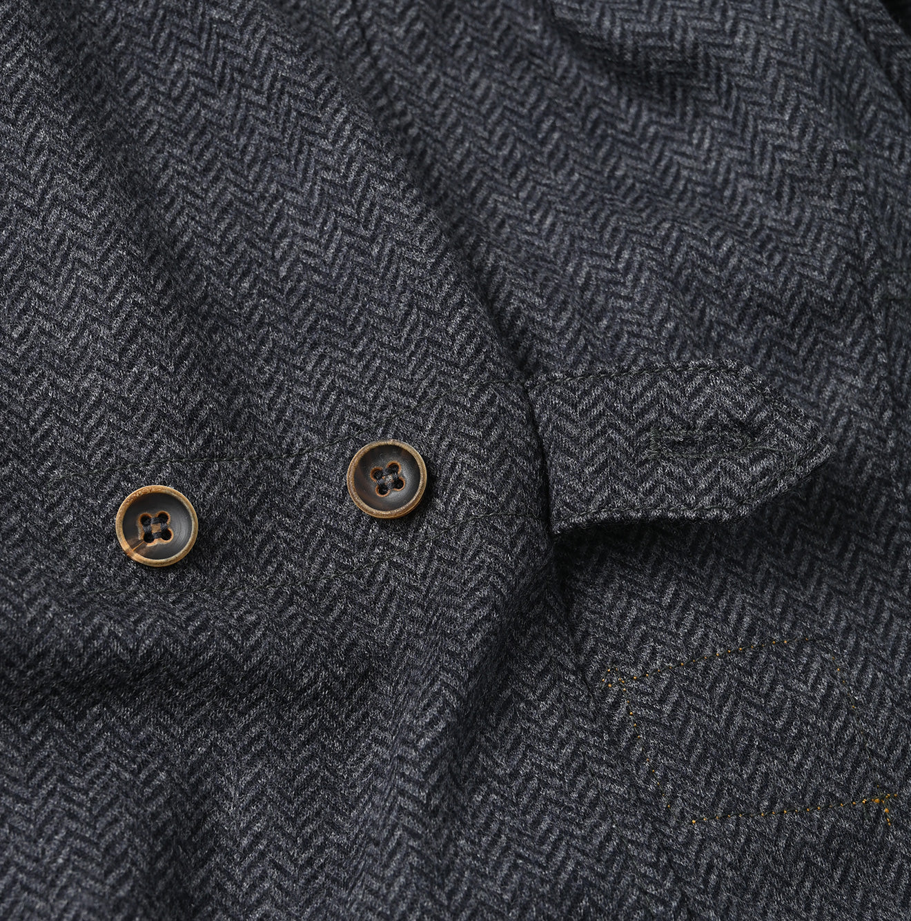 Jersey Flannel 908 Cardigan Jacket Detail